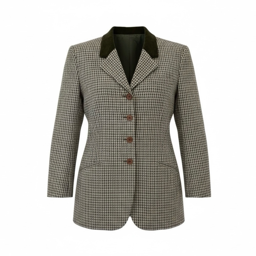 Pendleton Knockabouts Vintage 100% Virgin Wool Blazer USA Multicolor Houndstooth